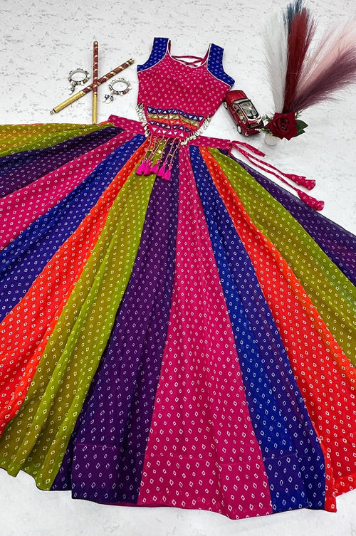 Designer Multi-Color Georgette Chaniya Choli